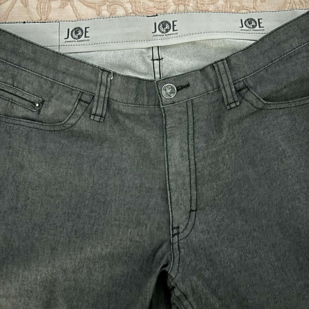 Joseph Abboud Charcoal Jeans 36x‎ 30.5 slim fit cotton spandex